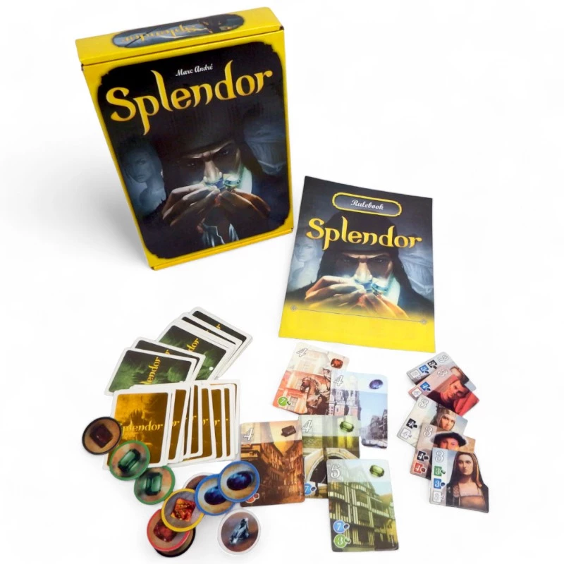 اجزای بازی اسپلندور (splendor components)