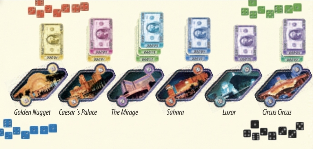 توزیع اسکناس در بازی لاس وگاس Las Vegas money distribution