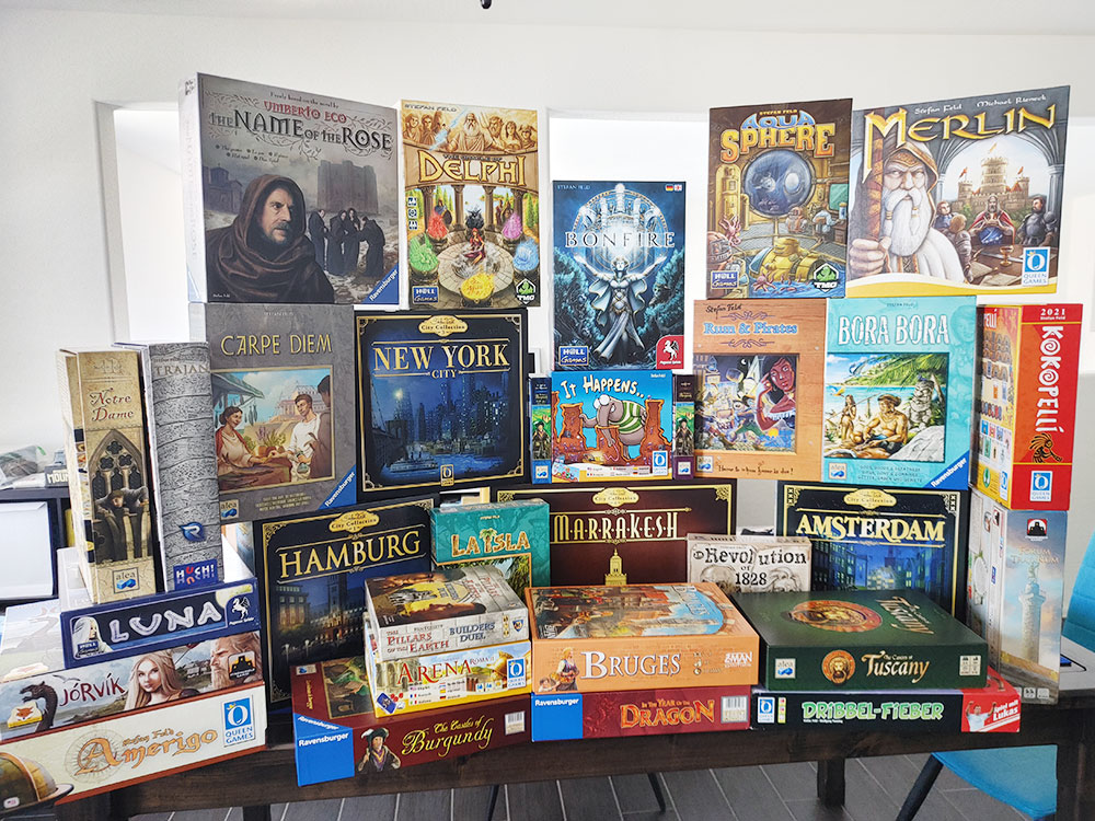 تمام بازی های طراحی شده توسط استفان فلد all boardgames designed by stephan feld