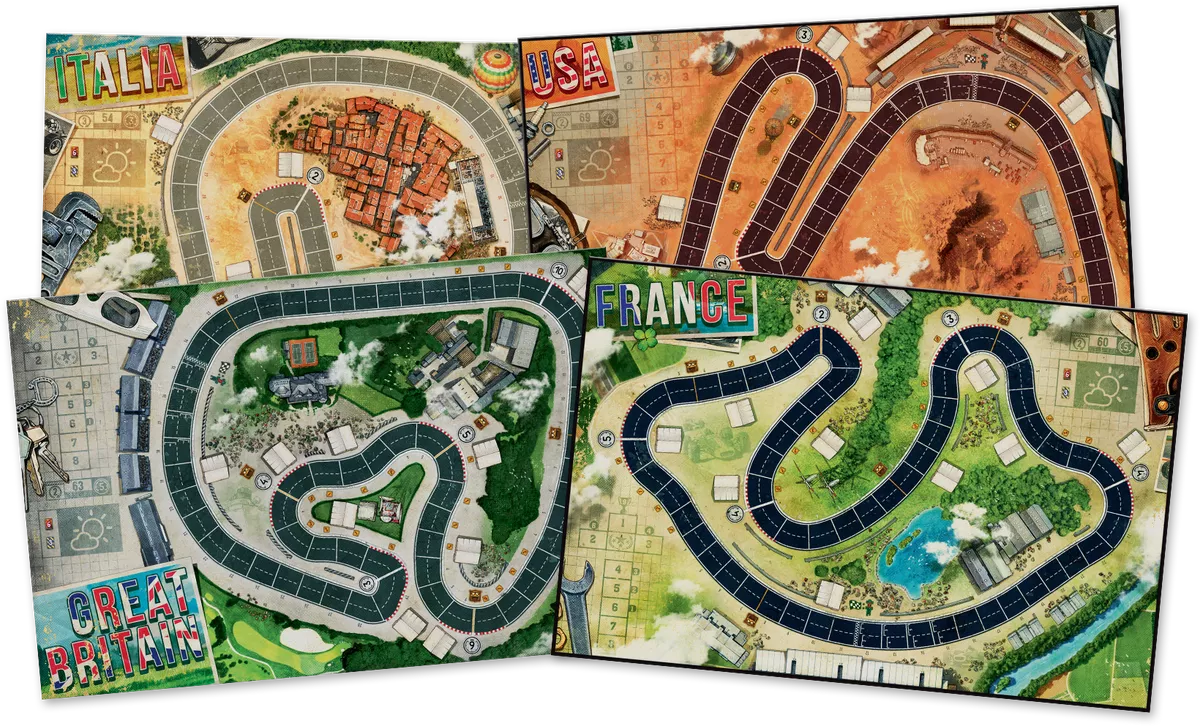 نقشه و مپ های بردگیم هیت: پدال تا ته (Heat: Pedal to the Metal)