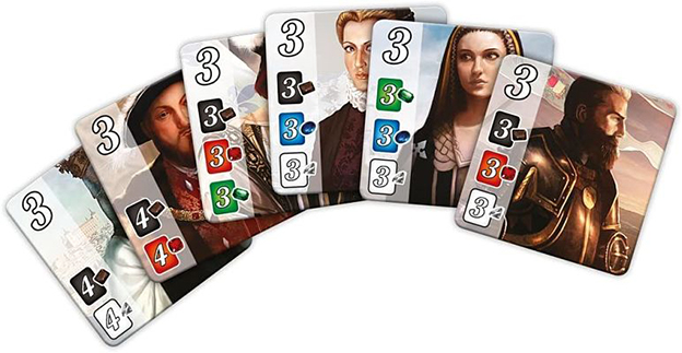 کارت های نجیب زاده در بازی اسپلندور - nobel cards in splendor