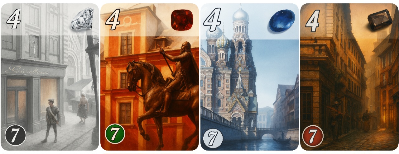 Splendor most valuable carfs ارزشمندترین کارتهای اسپلندور