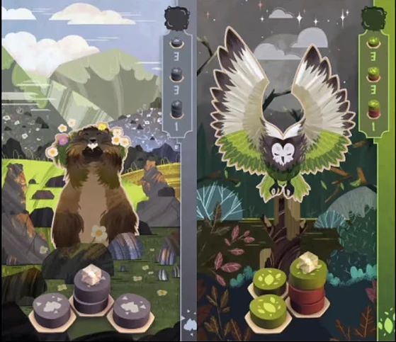 کارت جغد و کارت ماموت در هارمونیز Owl And Mammoth cards in Harmonies