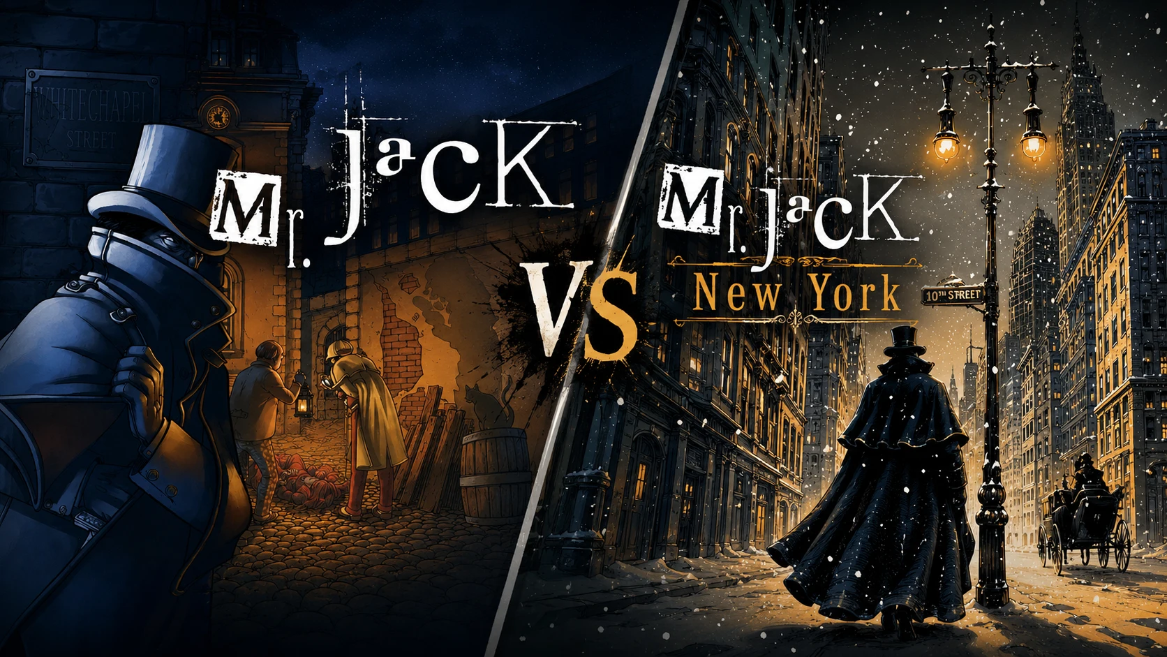 وقتی جک قاتل از لندن فرار کرد و به نیویورک رسید: مقایسه بازی‌های مستر جک (Mr. Jack) و مستر جک نیویورک (Mr. Jack in New York)