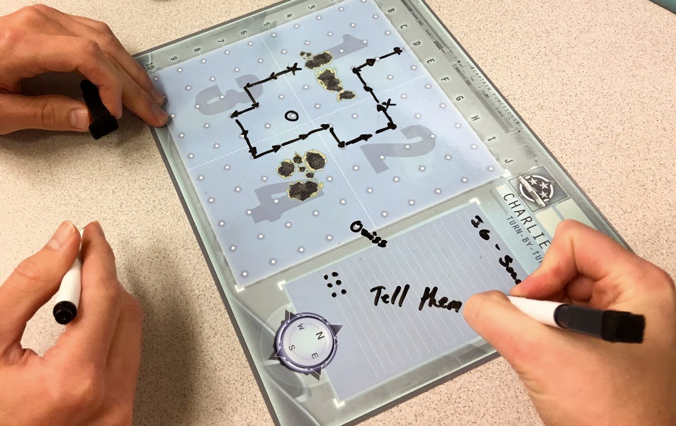 صفحه اپراتور رادیو در بازی کاپیتان سونار captain sonar radio operator sheet