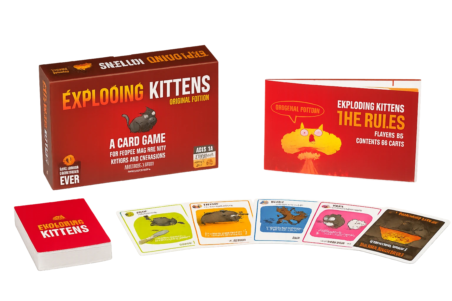 بازی گربه های انفجاری Exploding Kittens boardgame